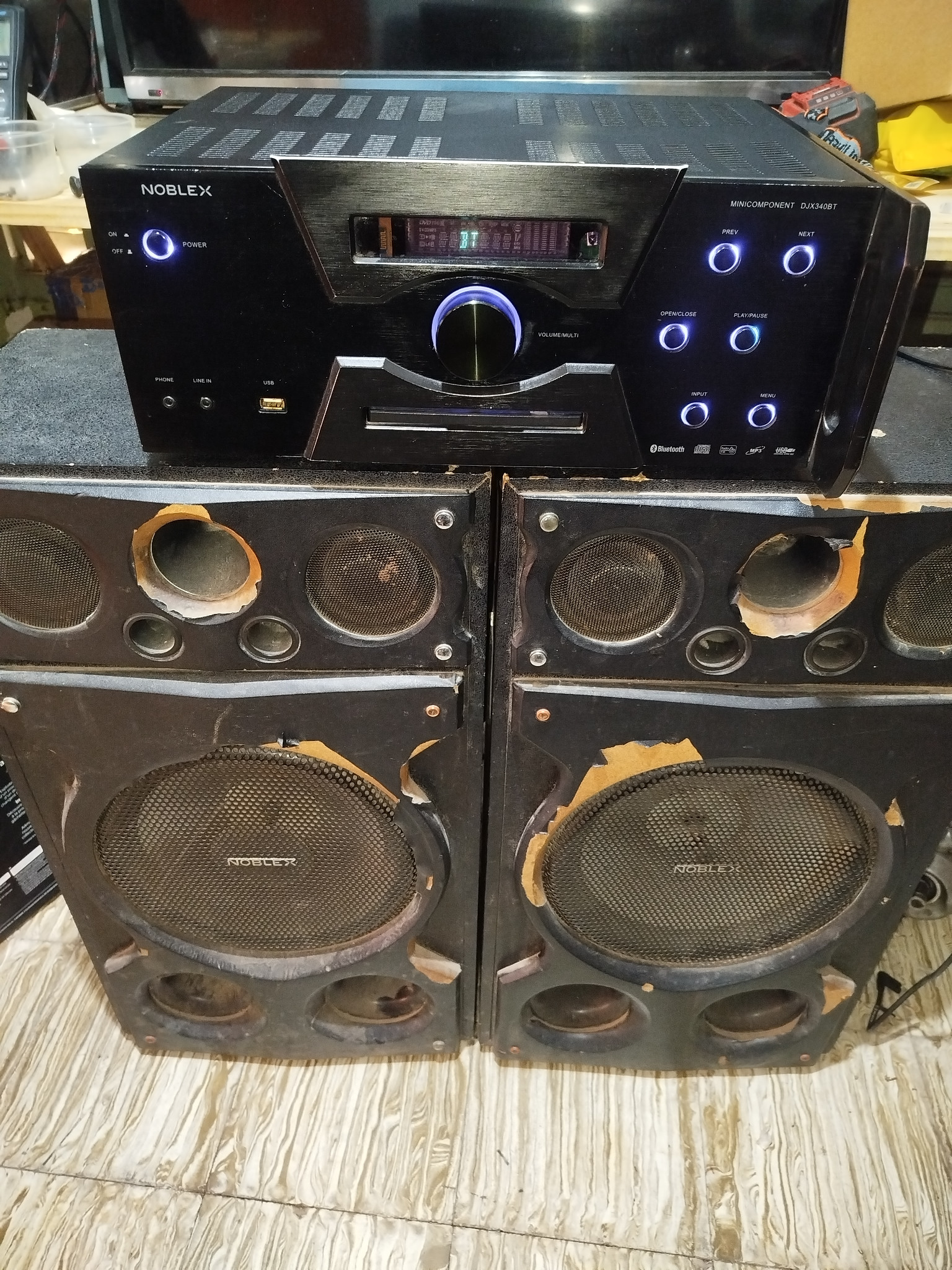 Noblex DJX340BT al finalizar el trabajo