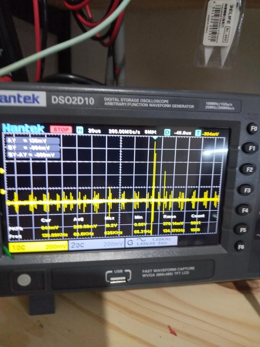 Medición de señales durante un diagnóstico electrónico