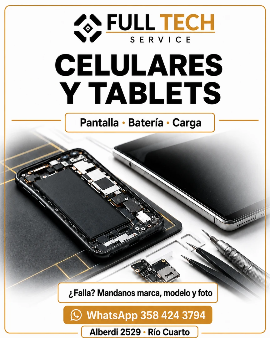 Ficha comercial de Celulares y tablets de Full Tech Service