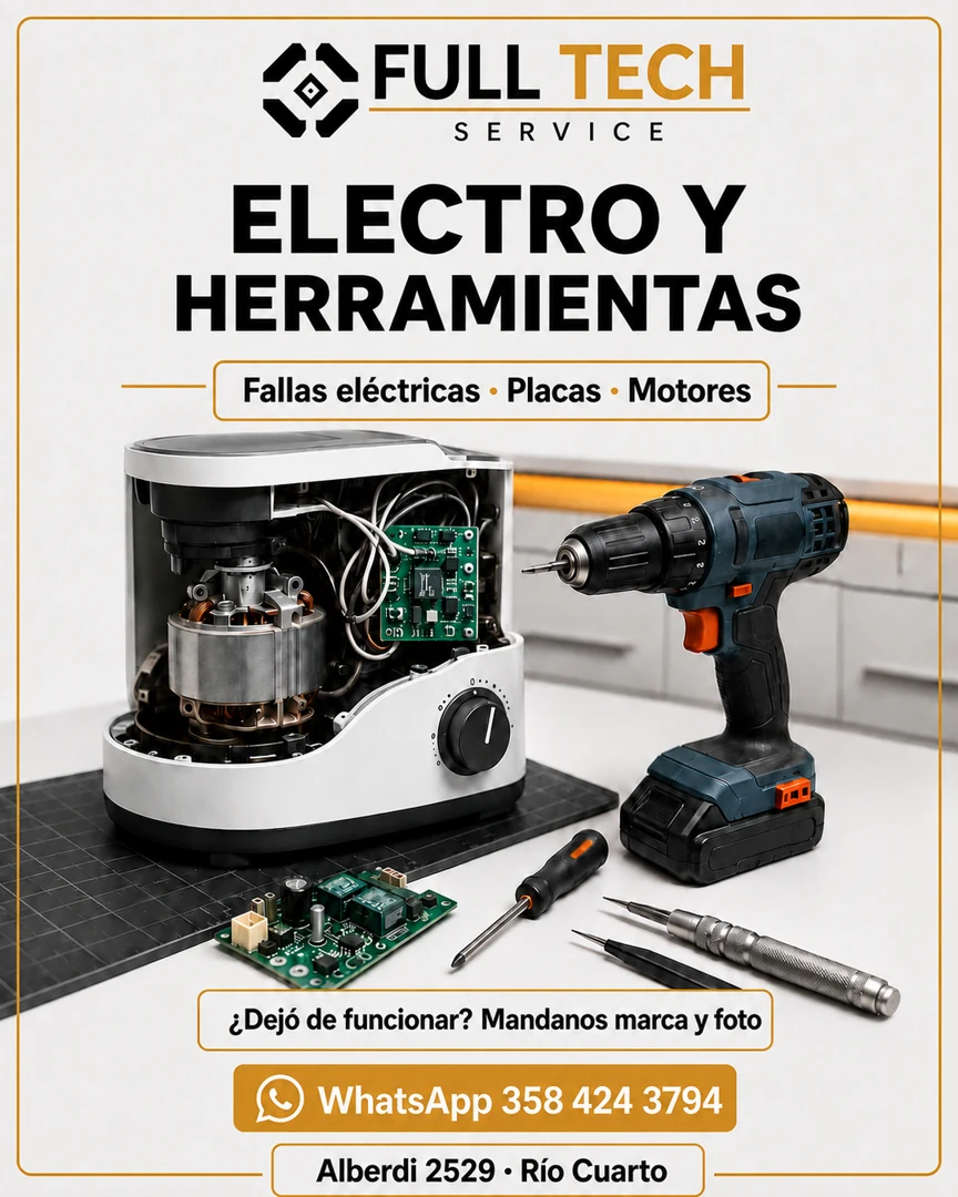 Ficha comercial de Electro y herramientas de Full Tech Service