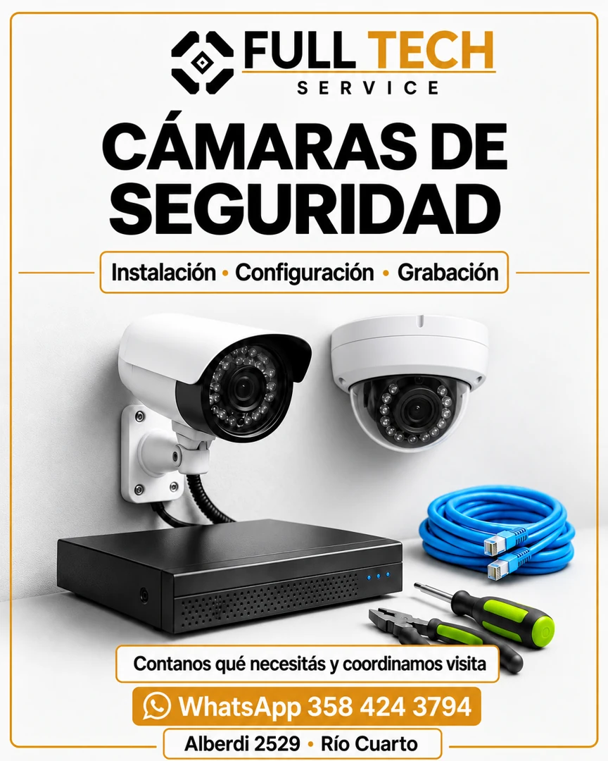 Ficha comercial de Cámaras de seguridad de Full Tech Service